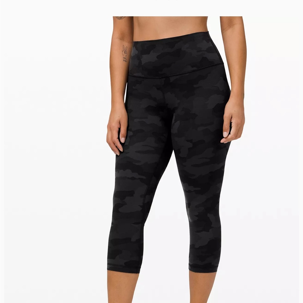 Lululemon align cropped camo leggings